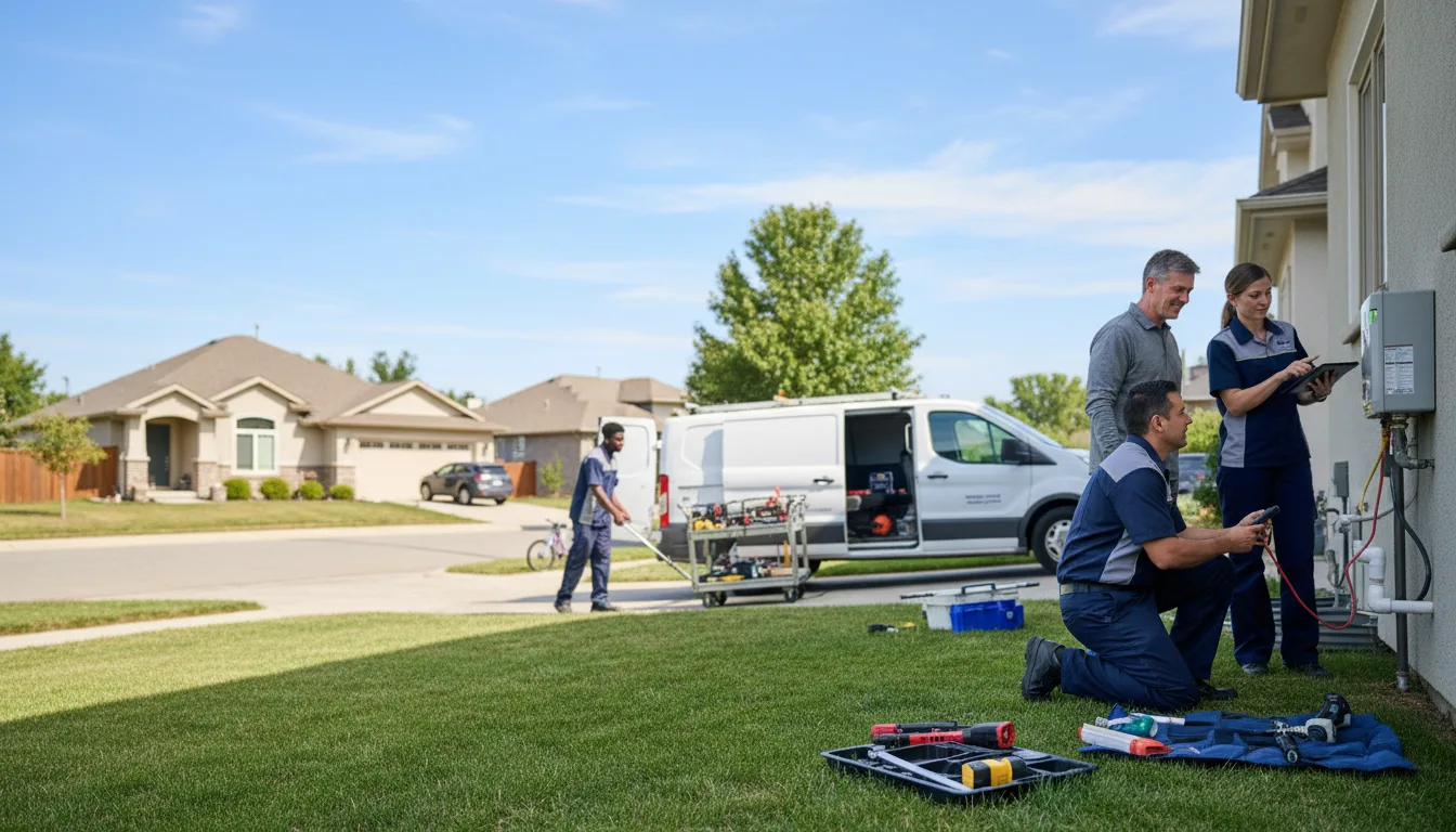 Tankless water heater service in Summerfield, LA